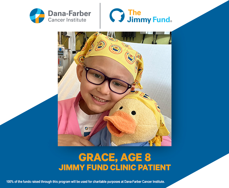 Help Us Raise Money for Patients Like Grace! Get Two X-Large Cheese Pizzas, Small Order of Cheese Breadsticks, and an Order of Cinnamon Sticks for $34.99, and Papa Gino’s will donate $2 to the Jimmy Fund with each purchase of this Meal Deal.